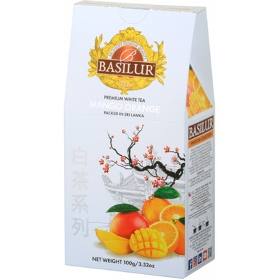 Herbata biała liść BASILUR MANGO ORANGE 100g