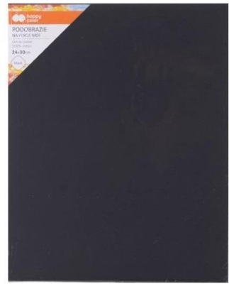 Podobrazie bawełniane czarne 24x30cm