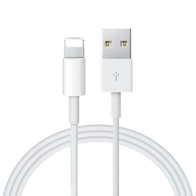Kabel do iPhone USB LIGHTNING BIAŁY HQ 1m