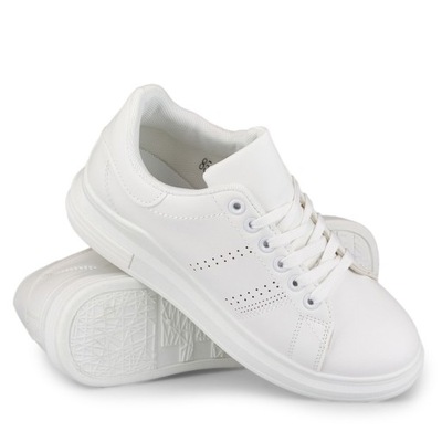Białe sneakersy damskie Gerini r.36