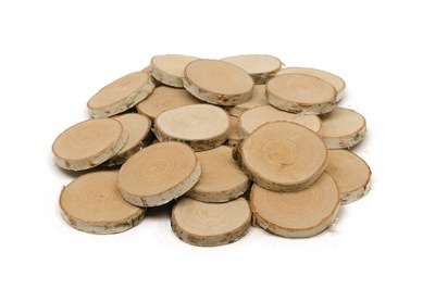 Plastry drewna selekcjonowane o śr. 6-7 cm
