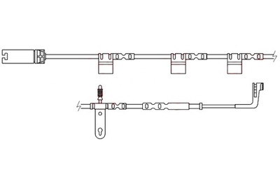 Quick brake ws 0267 a контакт предупредительный, износ накладок тормозных фото №1