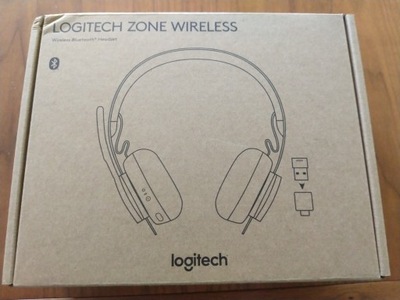 Słuchawki z mikrofonem Logitech Zone Wireless headset bezprzewodowe nowe