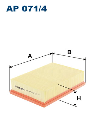 ФІЛЬТРА ВОЗДУХА FILTRON AP 071/4