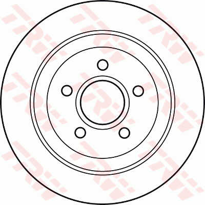 DISCOS DE FRENADO PARTE TRASERA TRW DF4875  