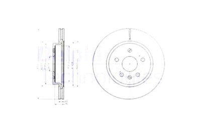 DELPHI DISCS BRAKE 2SZT. REAR CADILLAC XTS CHEVROLET CAMARO OPEL  