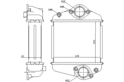 Nissens интеркулер mazda 6 2.2 d gh фото №1
