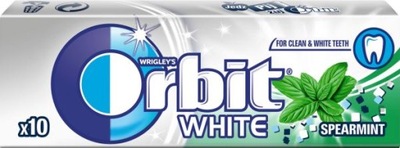 ORBIT WHITE SPEARMINT GUMA DO ŻUCIA BEZ CUKRU 14 G