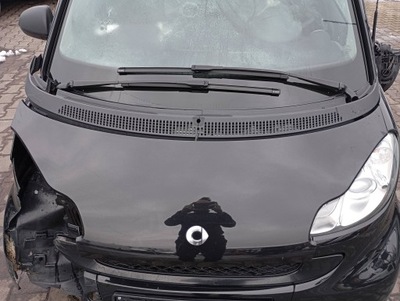 Smart fortwo 2 ii 451 07- капот перед кришка czarna eb1 eca фото №1