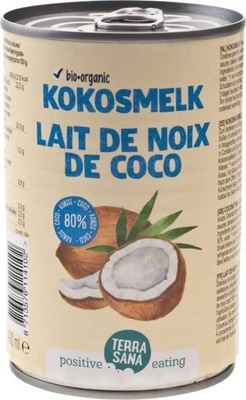 BIO Napój kokosowy bez gumy guar 400 ml TERRASANA