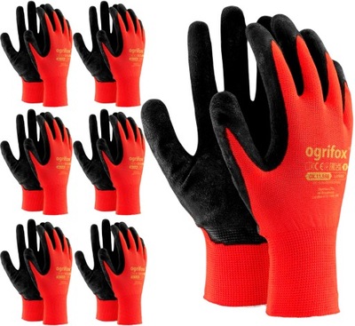 GLOVES REKAWICE ROBOCZE LATEX POWERFUL 9 L 6 PAR  