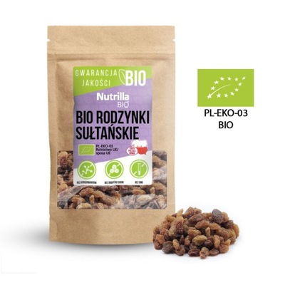 Rodzynki sułtańskie bio Nutrilla 1000 g