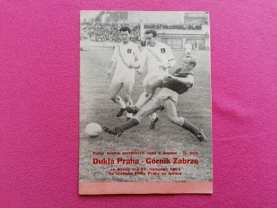 PROGRAM DUKLA PRAGA-GÓRNIK ZABRZE 1963 R