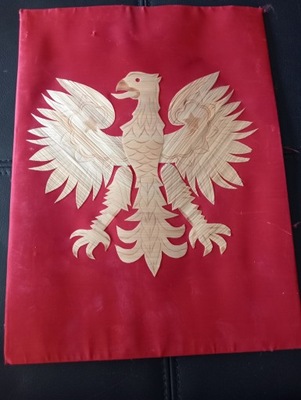 GODŁO ORZEŁ SŁOMKA PRL ORYGINAŁ