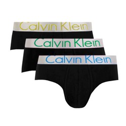 CALVIN KLEIN SLIPY MĘSKIE 3-PACK HIP BRIEFS S