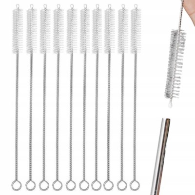 10x SZCZOTKA CZYŚCIK WYCIOR DO CZYSZCZENIA SŁOMEK EKSPRESÓW BOMBILLI 20MM