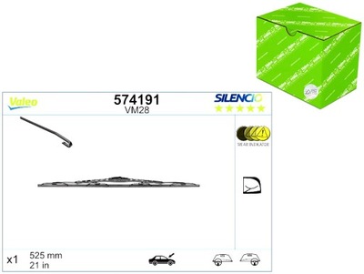 LIMPIAPARABRISAS ESCOBILLAS PRZEGUBOWE PARTE DELANTERA 1SZT. VM28 SILENCIO 525MM AUDI A4  