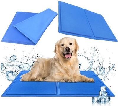 FirmaJM mata dla psa odcienie niebieskiego 50 cm x 40 cm
