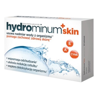 Hydrominum+Skin x 30 tabl. USUWANIE WODY; CELLULIT