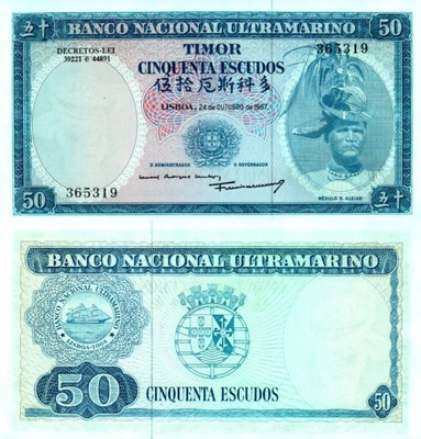 # TIMOR - 50 ESCUDOS - 1967 - P-27 - UNC