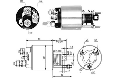 MAGNETI MARELLI ELEKTROMAGNES ARRANCADOR FIAT BRAVA BRAVO I MAREA  