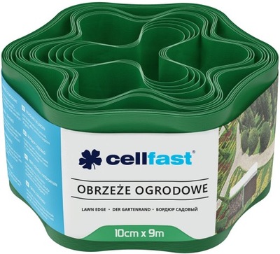 OBRZEŻE OGRODOWE TRAWNIKOWE ZIELONE 10cm x 9m