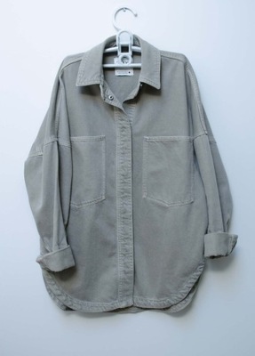 ZARA - kurtka koszulowa Oversize z grubego jeansu - nowa bez metki XXS 32