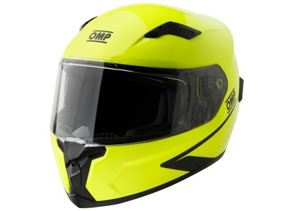 Kask OMP Circuit EVO2 ECE 22.06 żółty rozm. M + balaklawa GRATIS