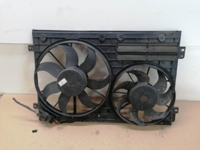 Вентилятор + корпус audi vw skoda 1k0121207bc фото №1