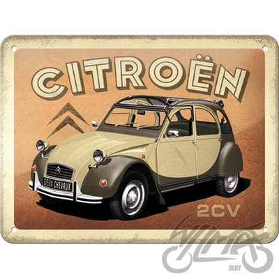 PLACA PLAKAT 15X20 CITROEN 2CV 26257  