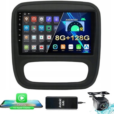 RADIO GPS ANDROID RENAULT TRAFIC/OPEL VIVARO 2015 4G SIM 8GB 128GB RDS  