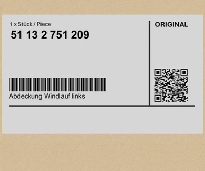 Защита впуск воздуха левая mini r57 r57 r55 r55 r56 r56 фото №1