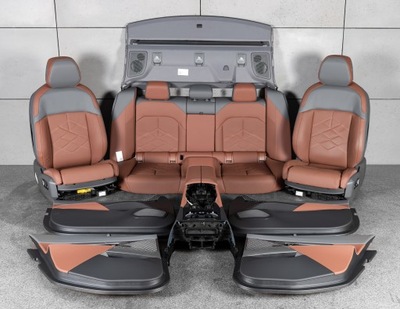 Bmw 5 g60 сиденья сиденье салон середина individual atlasgrau b&w фото №1