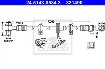 LAIDAS HAM./PRZ/ DB M-KLASA W163 98-05 ATE 