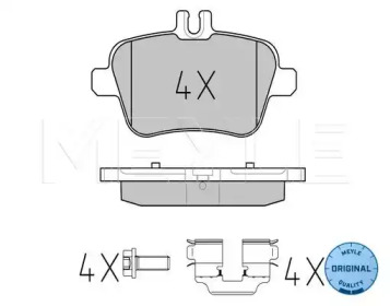 ZAPATAS DE FRENADO MERCEDES-BENZ MEYLE  