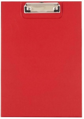 Deska A5 PVC z klipem Czerwona D.rect