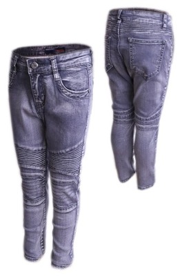 Spodnie jeansowe dziewczęce jeansy 146-152