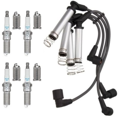 Дроти кабелі запалювання kpl ford fiesta v ka 1.3 + свічки запалювання ngk фото №1