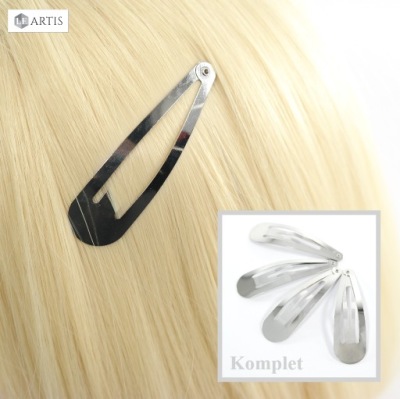 Spinki do włosów Metalowe Srebrne Pyki