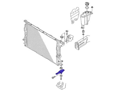 AUDI A4 B8 2011-2015 SOPORTE DEL RADIADOR 8K0805201  