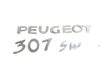 PEUGEOT 307 SW 03R- EMBLEMA LOGOTIPO INSIGNIA UNIVERSAL 5D  