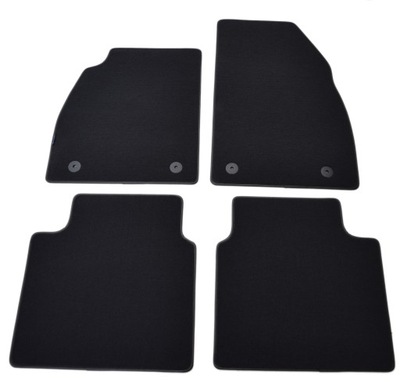 SAAB 9-5 2010-2012R. NEGRAS ALFOMBRILLAS DE FELPA - LUX.  