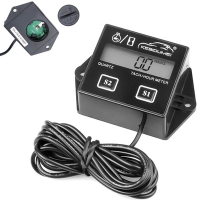 Induction Pulst Tach Meter Motor Gasoline Digital Engine Tachometer ~81513