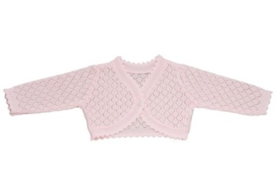 BOLERKO sweterek różowe 56