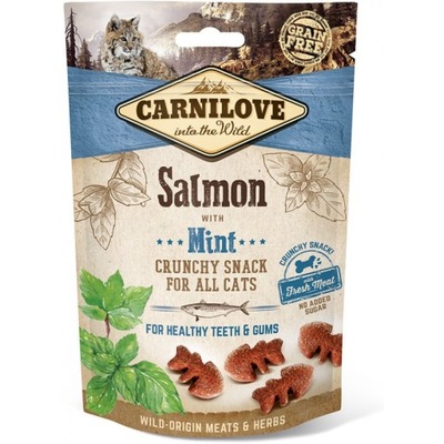 Carnilove Snack Cat Crunchy Salmon Mint 50g