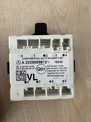 Модуль двері mercedes-benz оригінальний номер a2229009812 фото №1