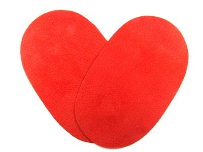 ŁATY SKÓRZANE 2szt. CZERWONE