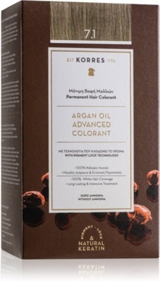 Korres Argan Oil trwała farba do włosów z olejkiem arganowym