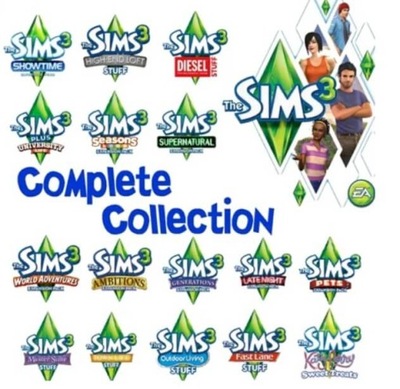 The Sims 3 Wszystkie Dodatki (Klucz EA, Windows / MacOS)