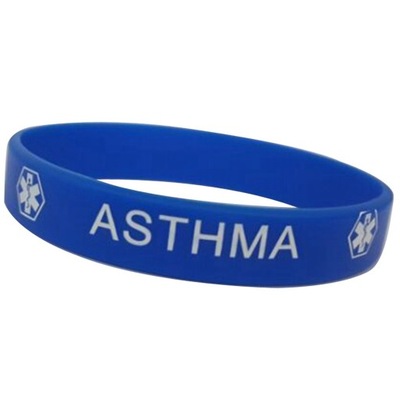 Niebieski styl Astma Niebieska silikonowa bransole